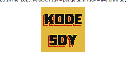 Prediksi Syair SDY 14 Mei 2025, Malam Hari Ini